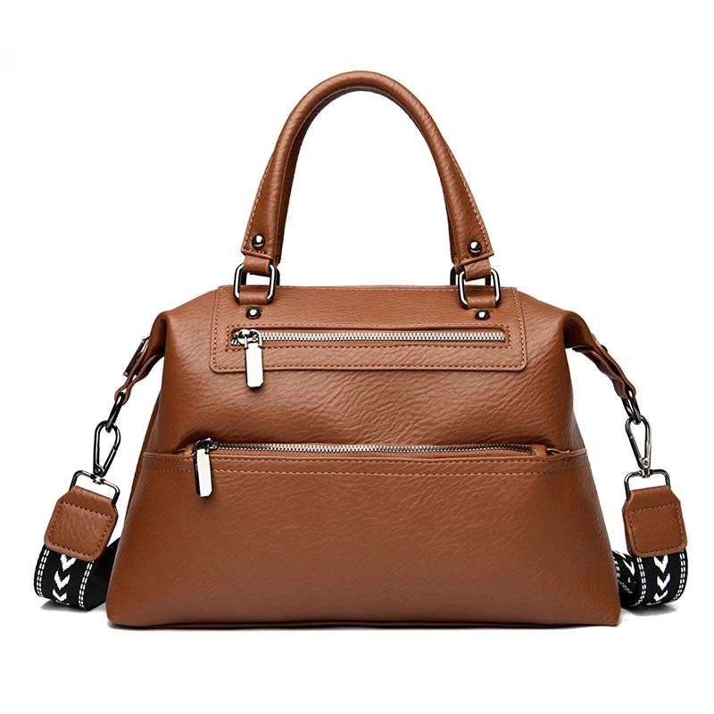 Large capacity crossbody bags for women real leather bags luxurious tote shoulder bag new