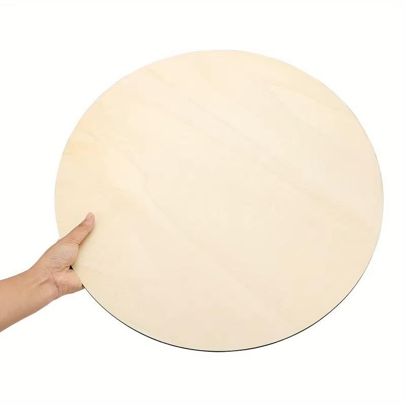 24/30pcs 10x10 Inch Round Wooden Pieces DIY Wood Board Handicraft Decor Laser-Cut Wooden Round Plates Door Sign Label Home Decor