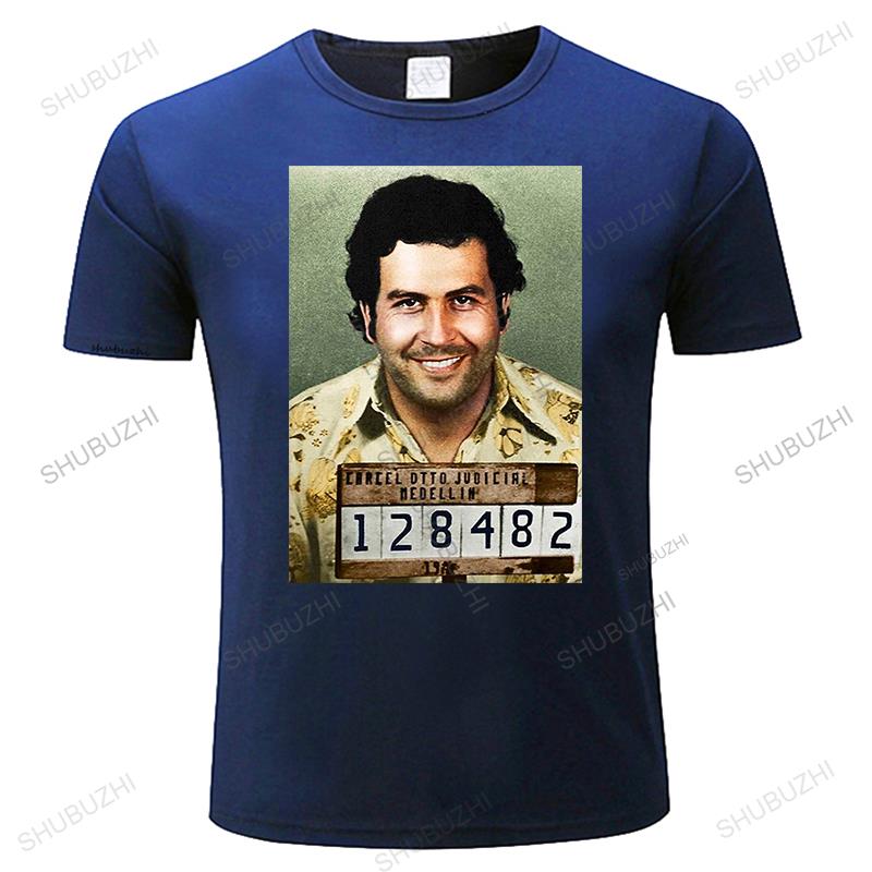 Mens Luxury Cotton Tee-shirts Brand Clothing PABLO ESCOBAR T Shirt Guns Bang Men Women Boy Happy Drugs Christmas Stily Moda