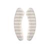 1 Pair Toilet Mat Striped Pattern Thickened Design Plush Warm Toilet Seat Protector Easy Installation Bathroom Mat