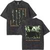 Typ O Negative Peter Steele Gewaschenes Übergroßes T-Shirt Herren Damen Metal Rockband Vintage Gothic T-Shirt Baumwolle Übergroßes T-Shirt