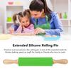 Solid Wooden Handle Mini Rolling Pin Non Stick Surface Non Stick Rolling Pin  Home Kichen Baking