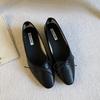 Fashion SUOJIALUN 2025 Spring New Women Flat Shoes Fashion Round Toe Bow-knot Slip On Ladies Ballerina Soft Flat Heel Dress Boat Shoes