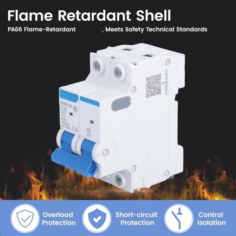 Rail-Mount Mini Breaker 2P 1000V for Home Solar Lines, Residential Energy Routing, and Direct-Current Line Control in Small Layouts