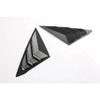 Glossy Black Rear Window Side Louver Cover Trim For - Honda Civic Sedan