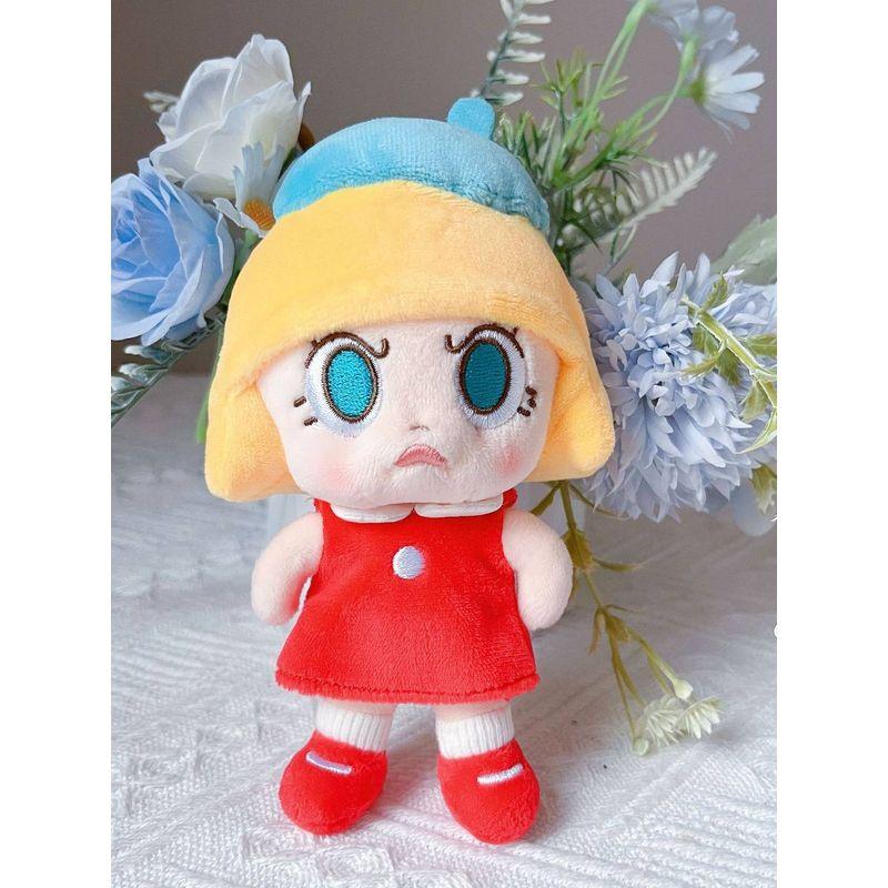 New Yellow-Haired Molly Car Seatbelt Protector Doll Plush Toy for Girls, Shoulder Pad, Car Hanging Decoration