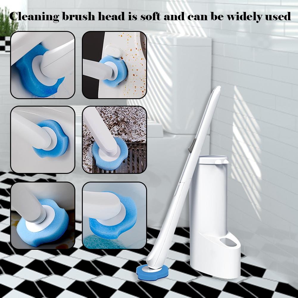 8-32PCS Disposable Toilet Bowl Brush Long Handle Cleaner Brush & Replacement Cleaning Heads Toilet Brush WC Toilet Accessories