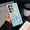 3D Pleated Electroplated Solid Color Drop-Proof Phone Case for Samsung S25 Ultra/S24 Plus/S23