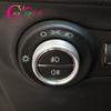 Aluminum Alloy Car Headlight Fog Lights Switch Knob Protection Cover Trim for Jeep Renegade 2014-2025 Accessories