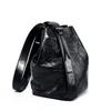 Faul Und Bequem Plissierte Erste Schicht Rindsleder Eimer Tasche Damen Premium Tragetasche Echtes Leder