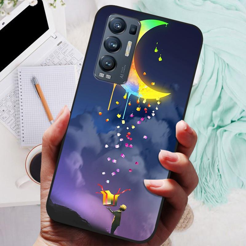 For OPPO Find X3 Neo Case Black Cover Lion Wolf Silicone Soft Back Cases For OPPO Find X3 Lite Phone Case Reno 5 Pro Plus 5G