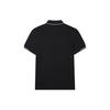FILA SS23 Casual Knitted Short Sleeve Polo Shirt Men tops Black F11M327106FBK