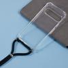 For Google Pixel 9/Pixel 9 Pro Case Four Corners Clear TPU Phone Cover with Strap (Large Lens Hole)