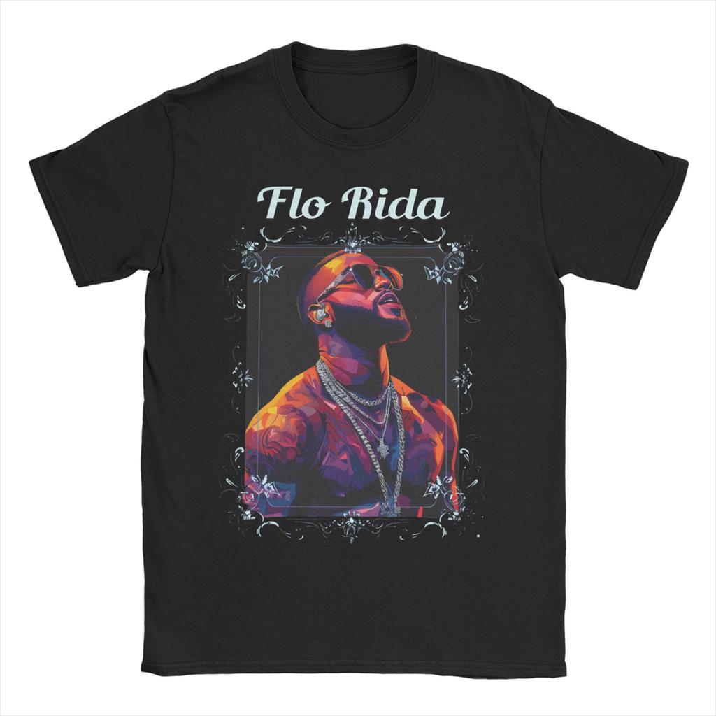 Flo Rida Tramar Lacel Dillard TShirt for Unisex Women Vintage 100 Cotton Tee Shirt Round Neck T Shirts Birthday Present Clothing