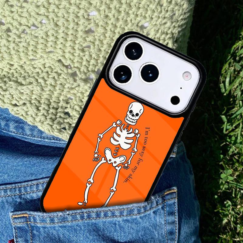Spooky Skull Funny Dance Skeleton Phone Case For iPhone 17 AIR 16 Pro Max 15 14 Pro 11 12 13 Shockproof Silicone Cover