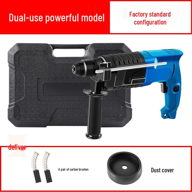 Multifunctional Lightweight High-Power Electric Hammer, Pick, and Drill for Household and Industrial Grade Concrete Impact.