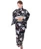 Yukata Unique Set Heiko Geta Waist Retro Yugen No Yuri [Kyoetsu] Set, Weave, 6-Piece (Yukata, Obi, Undergarment, Sandals, Cord), C, Women's