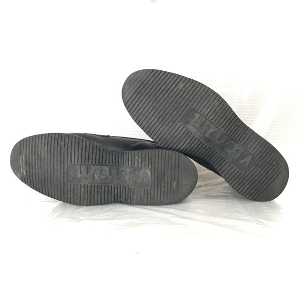 REGAL Pebble Leather Tassel Loafers 24.0 Black Vibram Sole(USED)