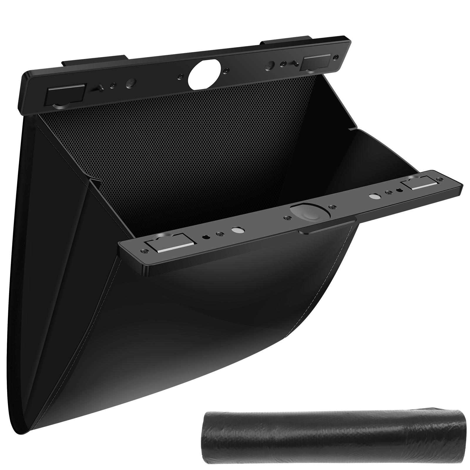 

Складное автомобильное мусорное ведро со светодиодной подсветкой, подвесная сумка для хранения на спинку сиденья, магнитная застежка, автомобильная урна для мусора, аксессуары для интерьера