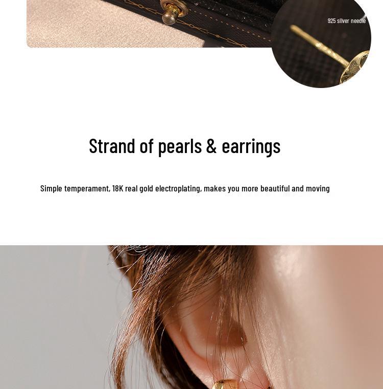 2023 Damen High-End Süßwasserperlen Ohrringe: Schlichte, luxuriöse, vielseitige Designer-Accessoires