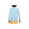 Nike T-Shirt Swim Letter Round Neck Casual Pullover Sun Protection Quick Dry Cool Long Sleeve Kids Tops Water-Blue FZ6551-407