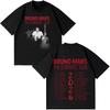 2026 Rapper Bruno Mars Romantische Tour Grafische T-Shirts Herren Damen Vintage T-Shirts Kurzarm Baumwolle Locker Hip-Hop Rundhals T-Shirts Übergroße Tee Tops