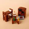 MOC Medieval  Building Blocks Set Hanging Cage Guillotine Castle Fountain Bonfire Tent Bulletin Board Ox Cart Carriage Gift Toy