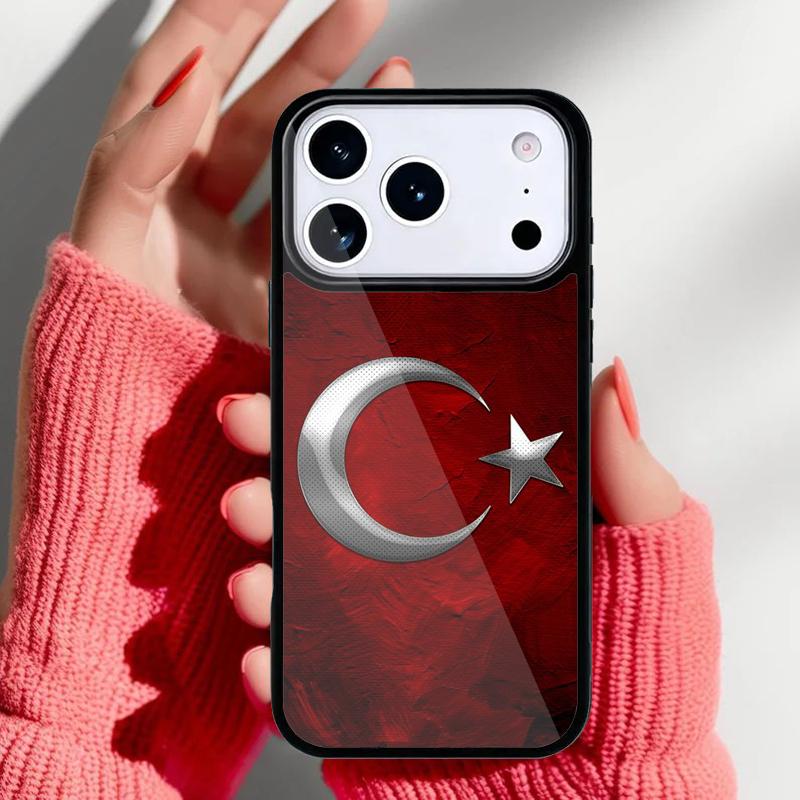 Turkey Turkish Flag Phone Case for iPhone 17 Air 16e 15 14 13 Pro Max Back Cover for 12 11 Pro Coque