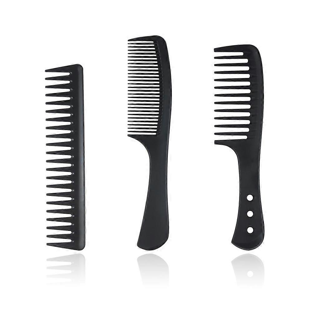 3 Pcs Wide Tooth Detangling Hair Comb Set, Comb Anti Static for Curly Straight Long Hair