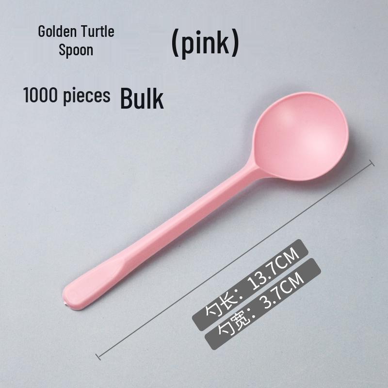 Individually Wrapped Thickened Plastic Disposable Soup & Dessert Spoon
