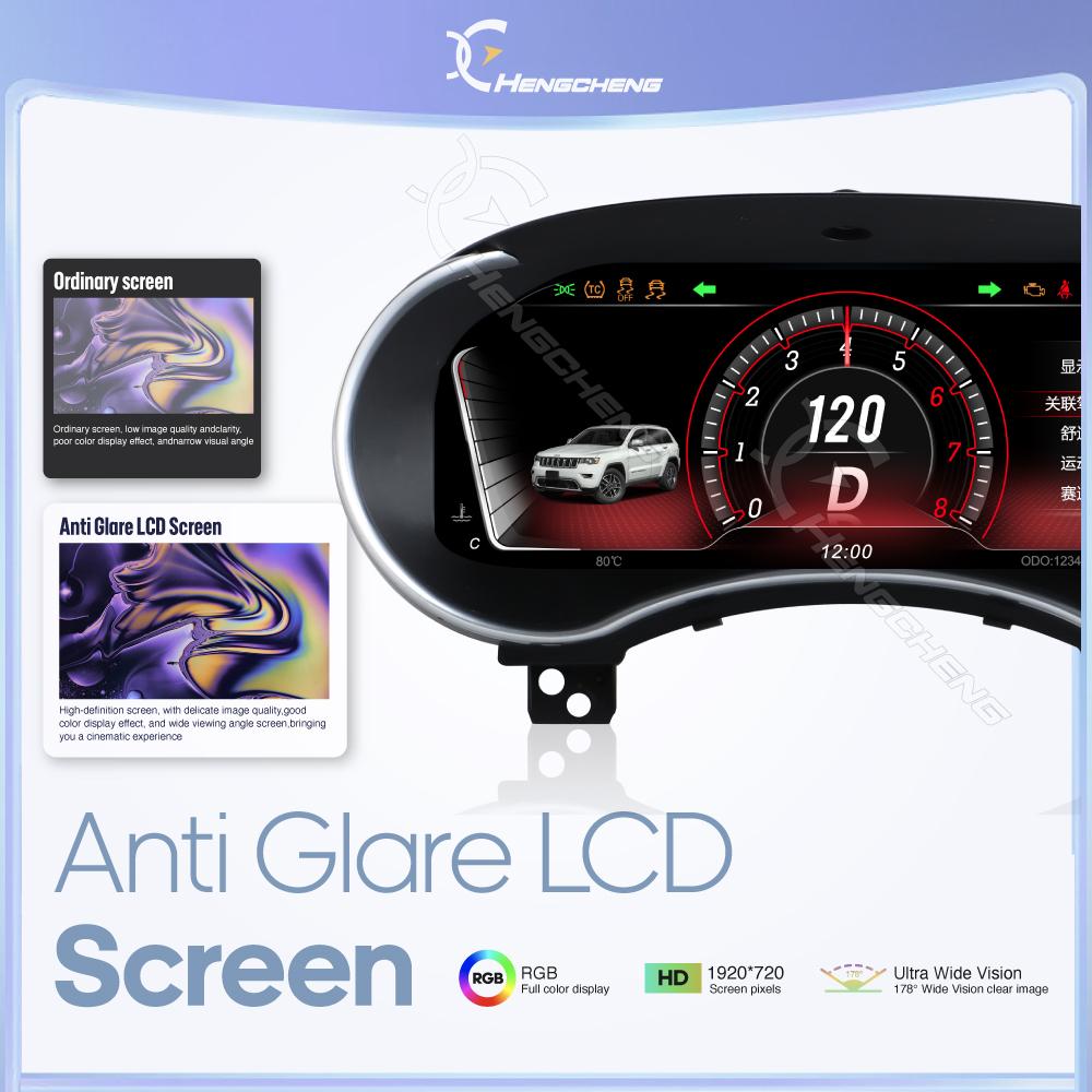 12.3inch Original Digital LCD Dashboard For Jeep Grand Cherokee WK2 2014-2020 3D model Cluster instrument Cockpit speedometer