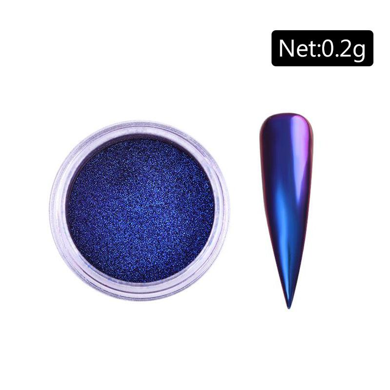 Silver Nail Glitter Powder Metallic Effect Pigment UV Gel Polish Flakes Dust Manicure Decoration Nails Accessories