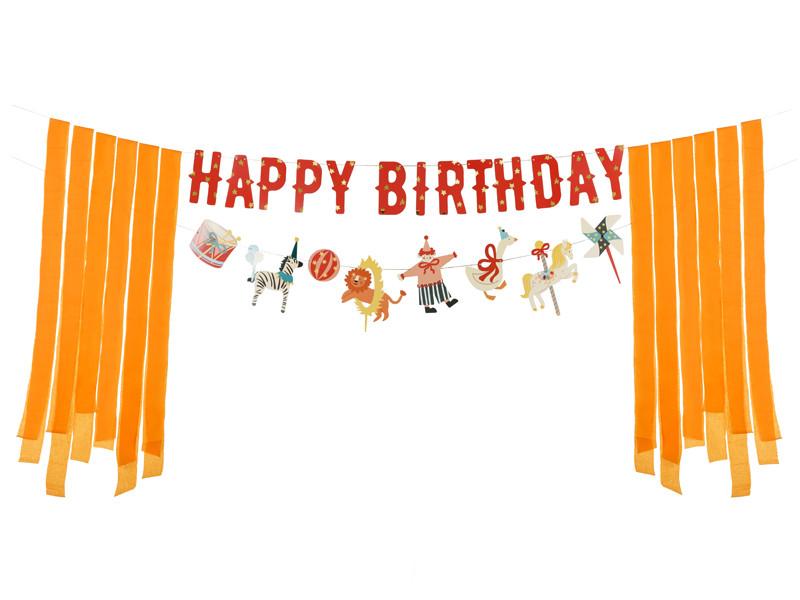 Baner Happy Birthday Cyrk, 275 Cm, Mix