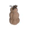Basket Weave Pumpkin with Leaves - Fall Decor Tabletop Ornament, Home