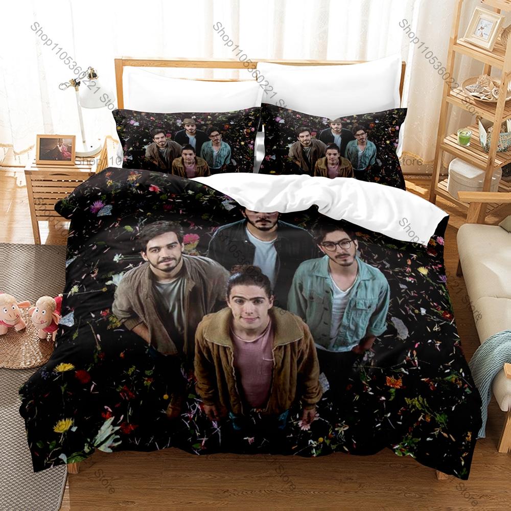 Famous Colombian Folk Pop Band Morat Bedding Set 1 Duvet Cover + 2 Pillowcases HD Digital Print Home Bed Linen