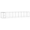 Vidaxl Dog Pen, With Roof, Galvanized Steel, 21.78 M²