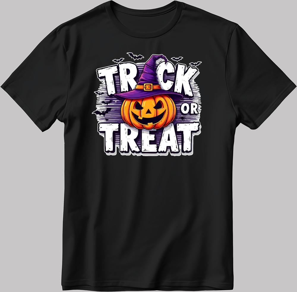 Spooky Pumpkin Halloween Costume T-Shirt: Trick or Treat Graphic Tee V078