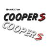 3D Metal COOPER S Decorative Sticker For MINI Cooper's Car Trunk Refurbishment Accessories