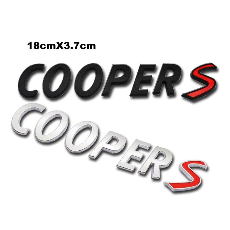 3D Metal COOPER S Decorative Sticker For MINI Cooper's Car Trunk Refurbishment Accessories