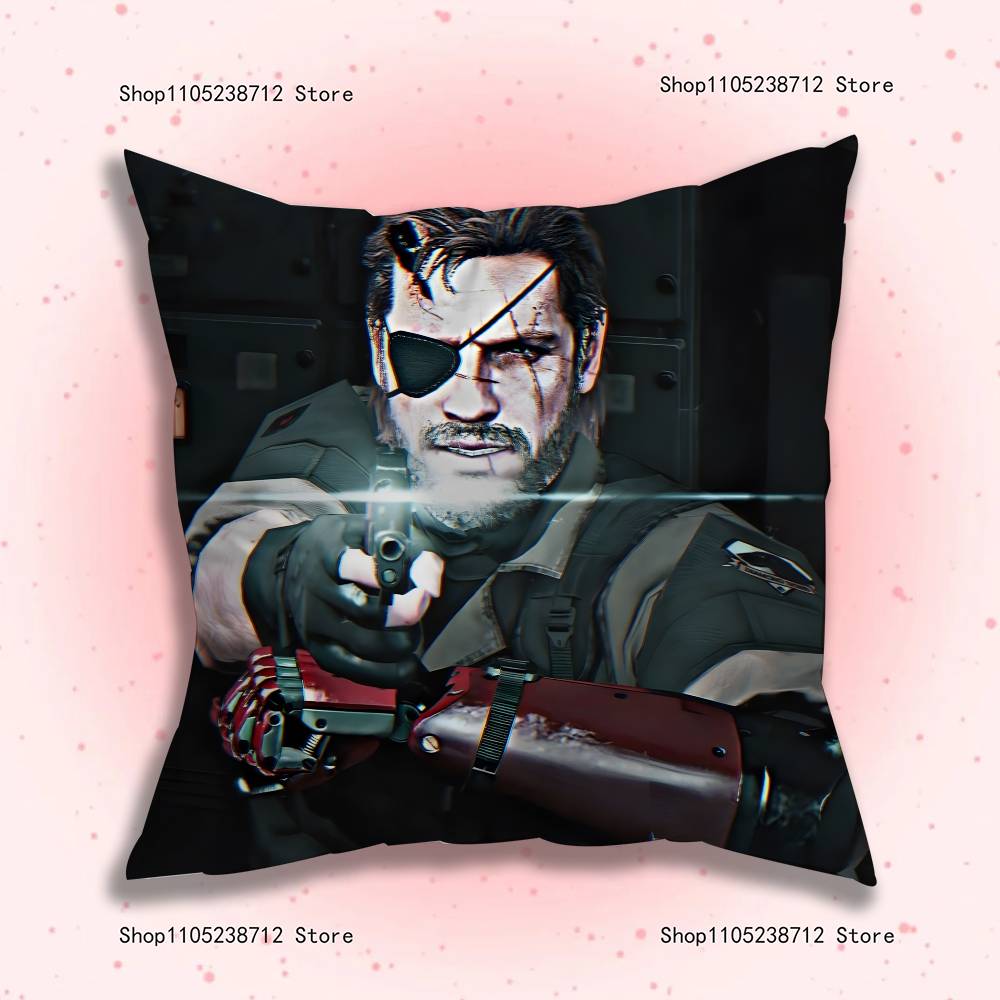 M-Metal Gear Solid Raiden Pillow Case Plush Fabric Soft Pillowcase Double Sided Print Sofa Cushion Cover Throw