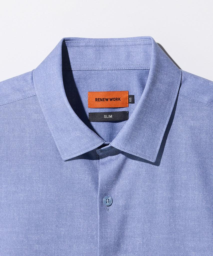 STCO [Straight] Mini Knit Print Shirt_Blue (Slim Fit)_Sdsxa31Ssl