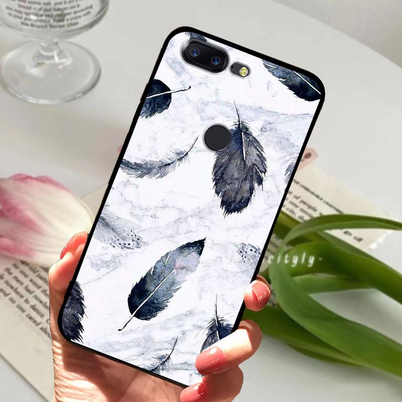 For OnePlus 5T Case 5 T Soft Silicone Cool Animal TPU Black Covers For One Plus 5T A5010 Bumper Color Printing Protective Shell