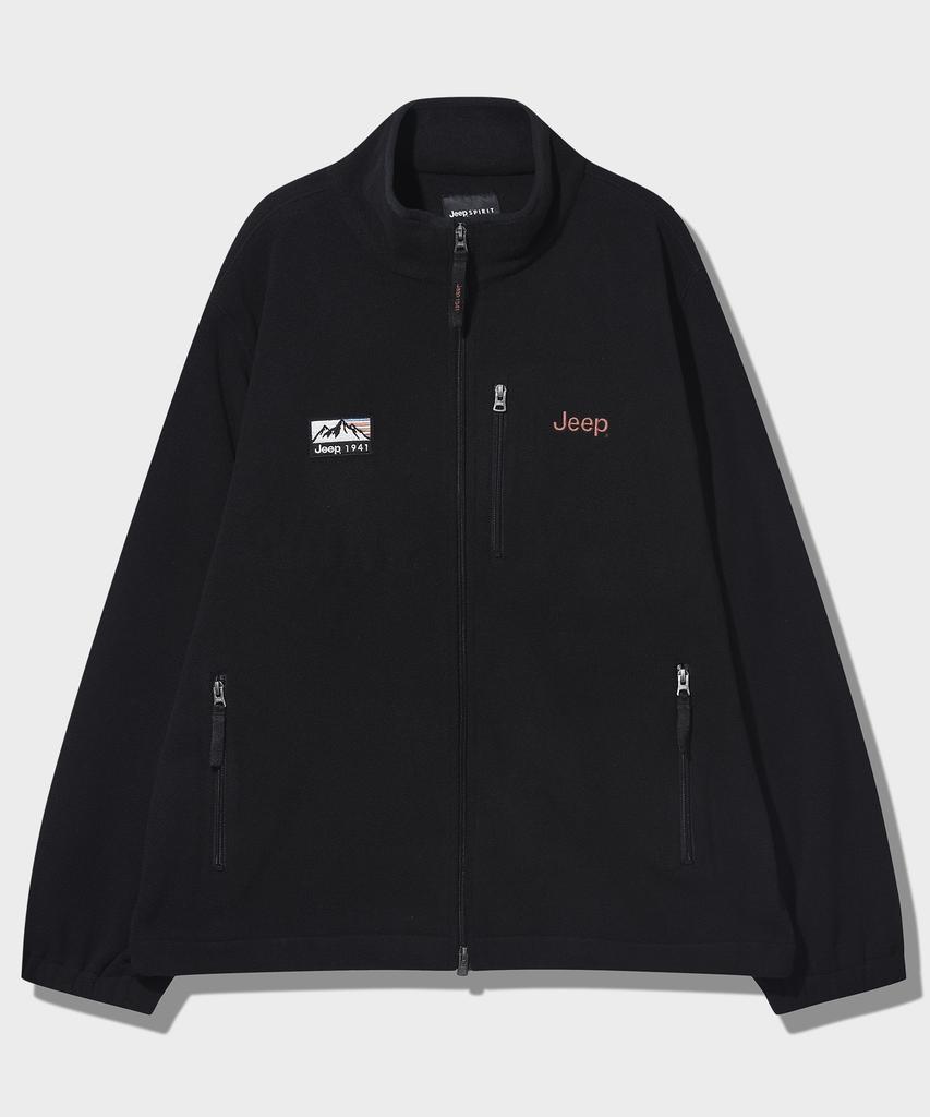 Jeep 2Way Retro Mountain 1941 Fleece Zip-Up (Jr5Tzu191Bk)