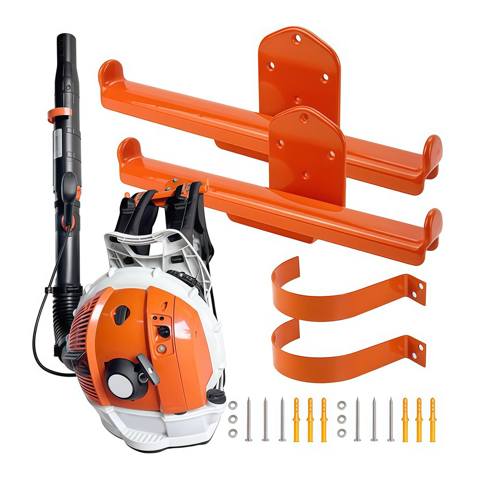 

Space Saving Wall Bracket for Organizing Leaf Blowers and Sprayers in Garage or Shed Secure Hold