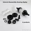 1~8  PCS 18/22mm Pagoda Hose Filter Agricultural Irrigation Fittings Aquarium Transparent Filter Fish Tank Water Pipe Filter