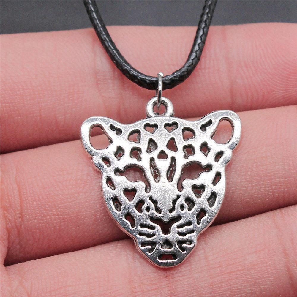 Animal Necklace Leather Chain 45cm Male Jewelry Evening Personalized Decorations