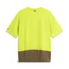 Li Ning CF Splicing Round Neck Breathable Loose Versatile Short Sleeve T-Shirt Men Tops ATSV637-3