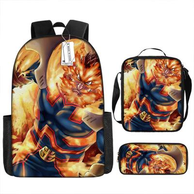 Backpack European and American Retro Schoolbag My Hero Academia Backpack The Same Bag for Primary School Students