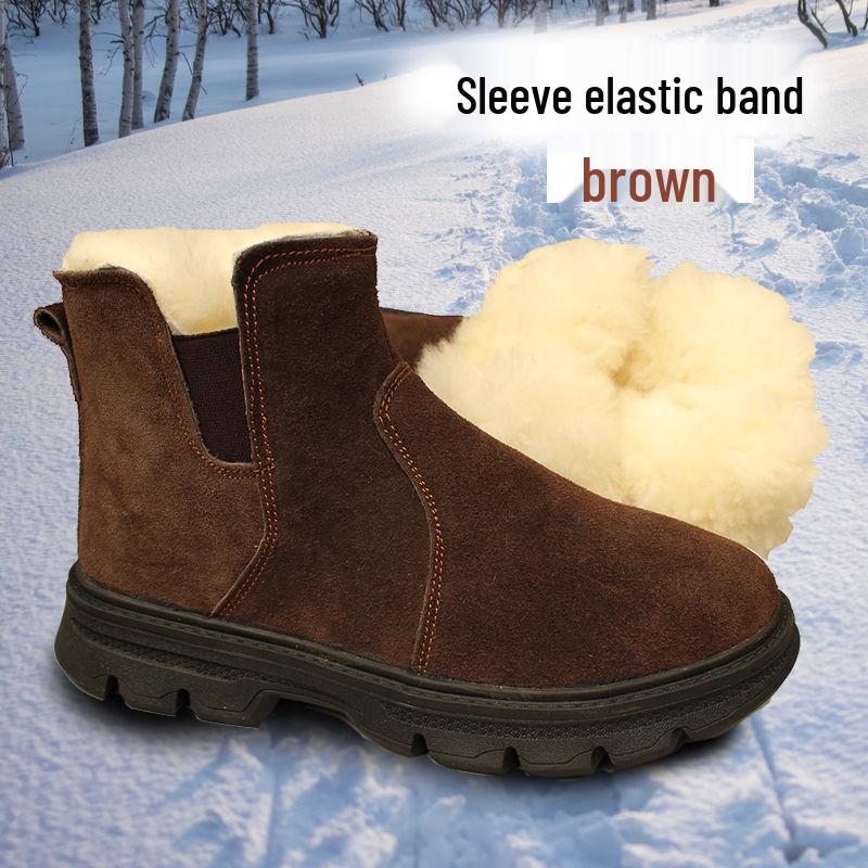 

Северо-восточные утепленные мартины на меху с высоким замком, нескользящие, размер 40 Size 42