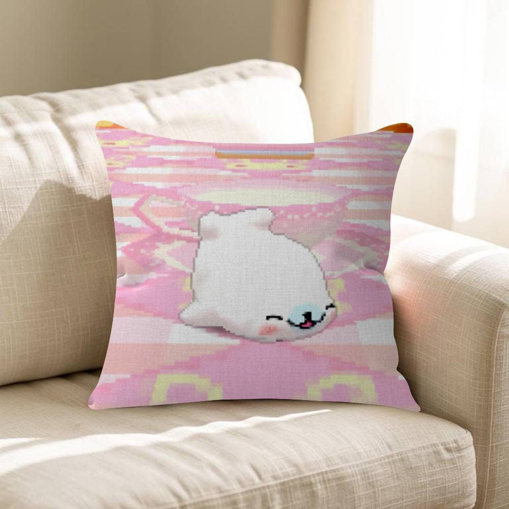 CUTE MMamegoma Seal Anime Pillow Cover Sofa Cushion Cover Home Room Decoration Children Gift